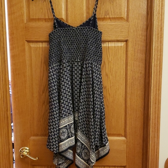 XL Blue and White Handkerchief Sundress - Picture 2 of 4